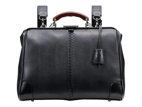 【豊岡鞄 YOUTA YK-7 ブラック】YOUTA LIZARD3WAY横ダレスバッグ